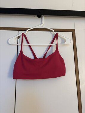 Lululemon Sports Bra Red Pink Size 6